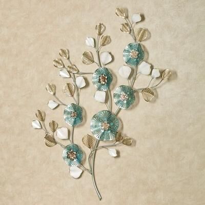 Touch of Class Regence Floral Wall Art Blue , Blue
