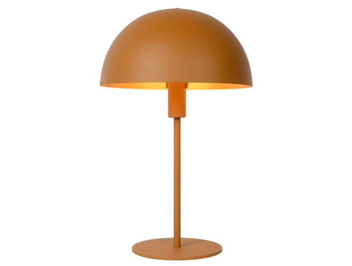 Lampe de table métal jaune ocre