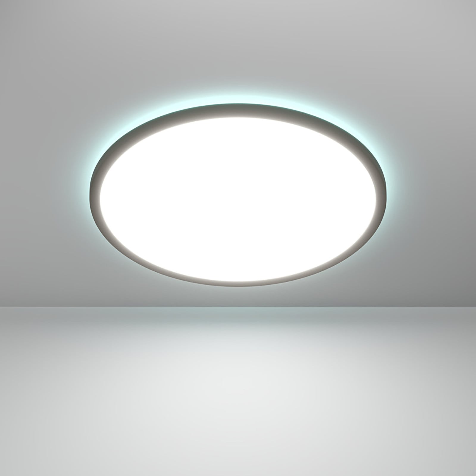 Eglo Rovito-Z Slimme ronde LED-badkamerlamp - zwart - Ø 50cm