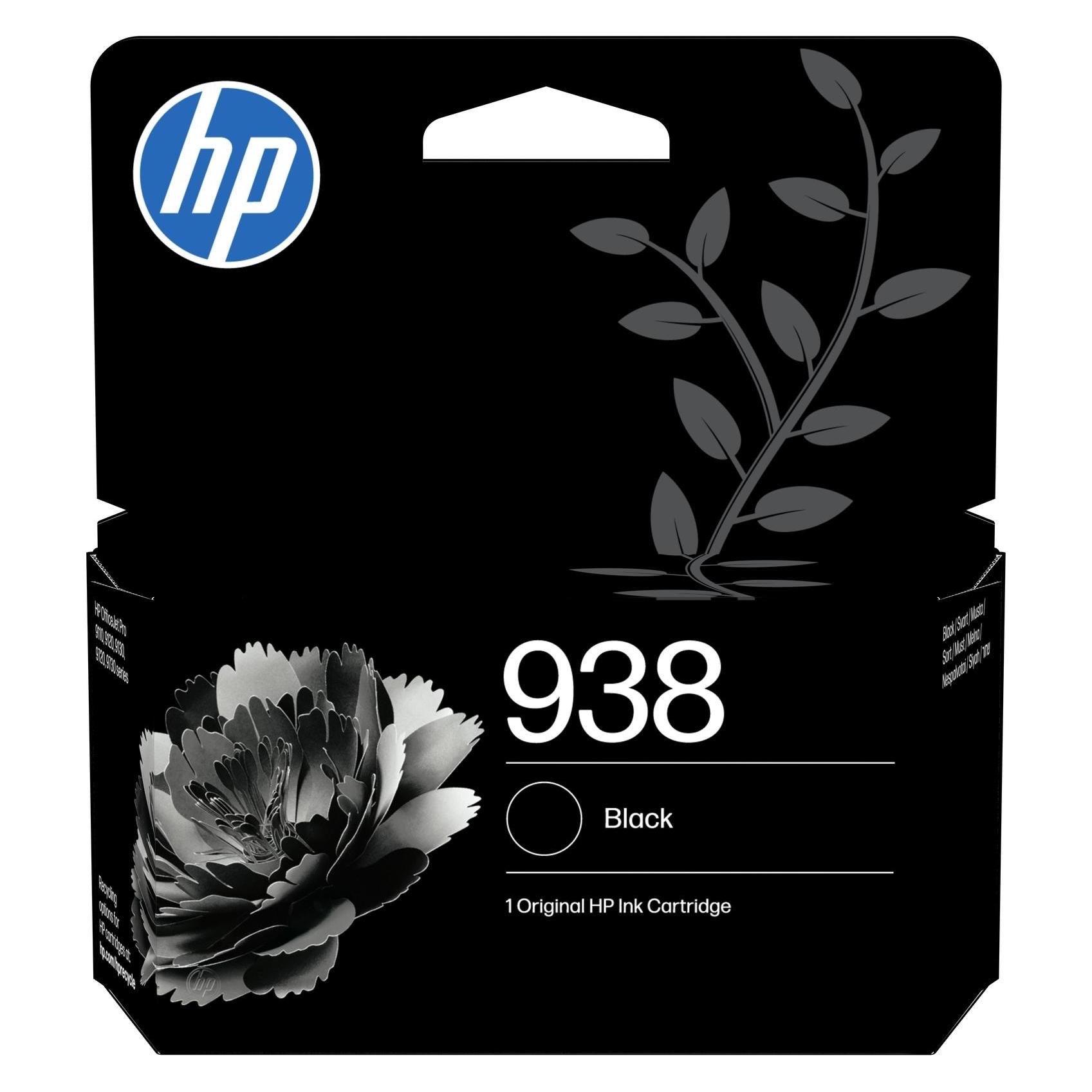 HP 938, Original, Ink Cartridge (BK) (4S6X8PE#LS2)