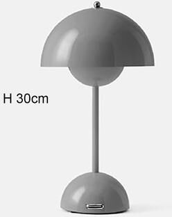 Multisell Products Hub Bedroom Bedside Decoration Table Lamp, Creative LED Study Office Table Lamp, Flower Bud Table Lamp For Kids grey