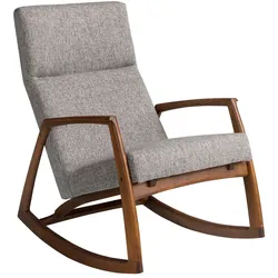 AC ANGEL CERDA Angel Cerdá  Schaukelstuhl aus grauem Stoff 5106C