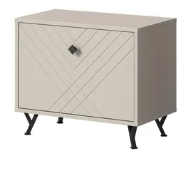 GARDEROBENBANK Sand matt 60 cm, Sitzbank mit Soft-Close