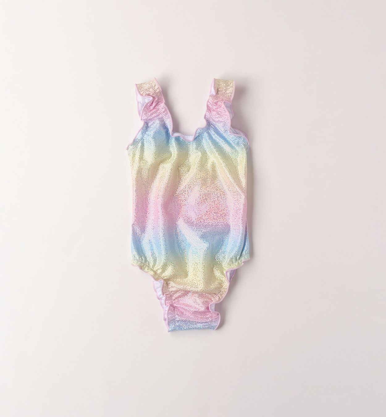 Badeanzug IDO "BABY GIRL ACCESSORIES", Mädchen, Gr. 9M, Einheitsgröße, bunt (multicolor, glitter), Polyester, Badeanzüge Badeanzug