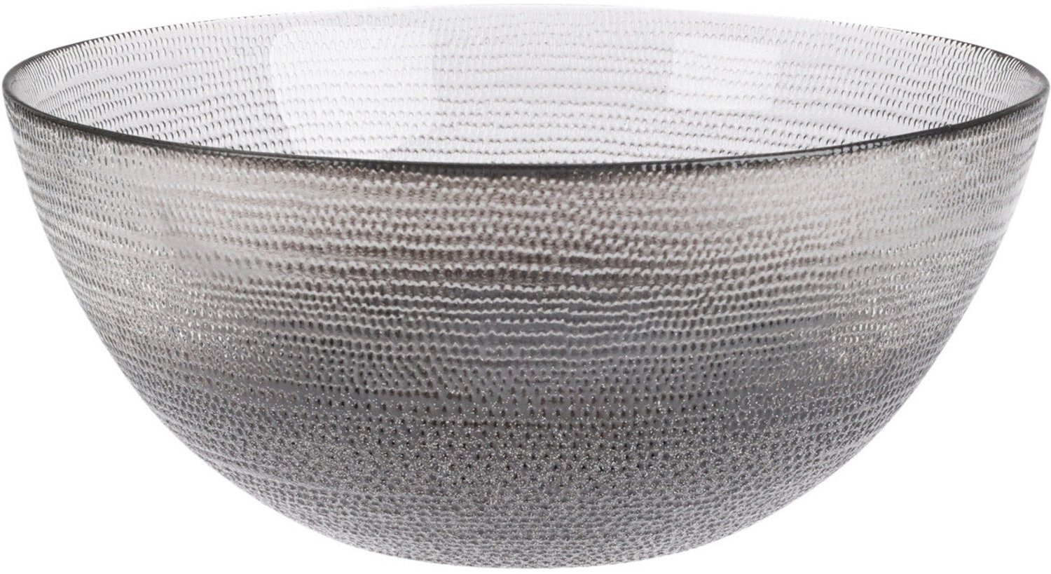 Home Styling Collection Glazen kom LAKRIS antraciet Ø 21 cm