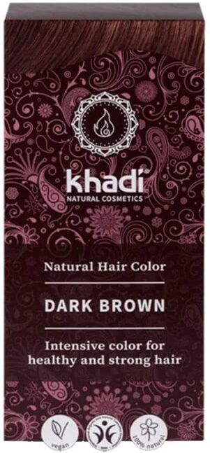 Khadi Tinta Herbal Castanho Escuro 100g
