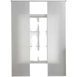 SCHIEBEGARDINE 2ER SET »New Amsterdam« HxB 245x60 cm Natur