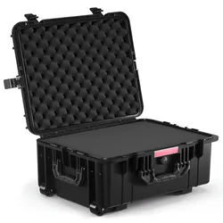 VEVOR 2,5 Kubikfuß  Hartschalenkoffer, Hartschale Trolley Koffer mit Rollen & einziehbarem Ziehgriff, IP67 wasserdichte Schutzhülle mit 4 Clips, 4 Vorhängeschlosslöchern und Schaumstoffeinlage