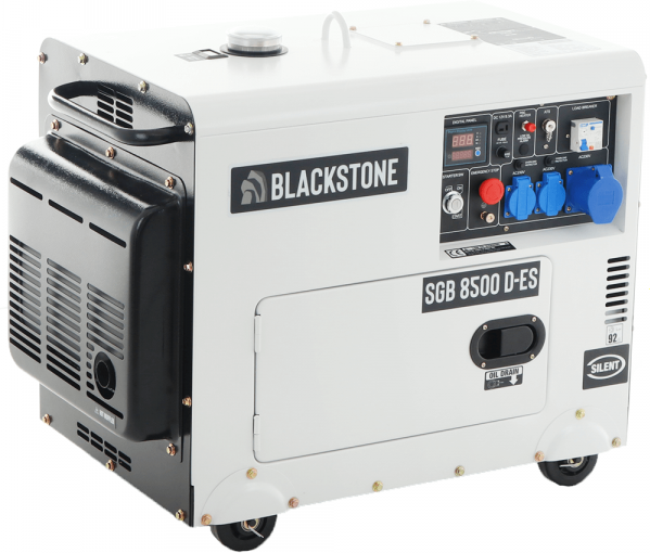 Blackstone SGB 8500 D-ES - Groupe électrogène diesel Monophasé - Puissance Nominale 6.3 kW