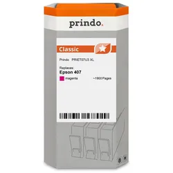 Prindo, Druckerpatrone, kompatibel mit Epson 407 (M)