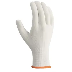 Feinstickhandschuhe, `NYLON`, ohne Beschichtung, Stickbund, weiß, teXXor 2407 - Größe 10 (XL)