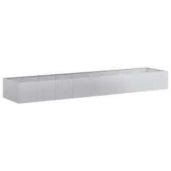 Helloshop26 - Dekorativer rechteckiger Pflanzkübel für Garten oder Terrasse 360 x 80 x 40 cm aus verzinktem Stahl