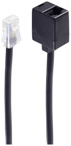 Shiverpeaks Western Verlängerungskabel [1x RJ45-Stecker 8p8c - 1x RJ45-Buchse 8p8c] 6m Schwarz