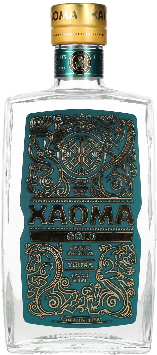 Xaoma Vodka XAOMA Gold Premium Vodka 40% Vol. 0,5l