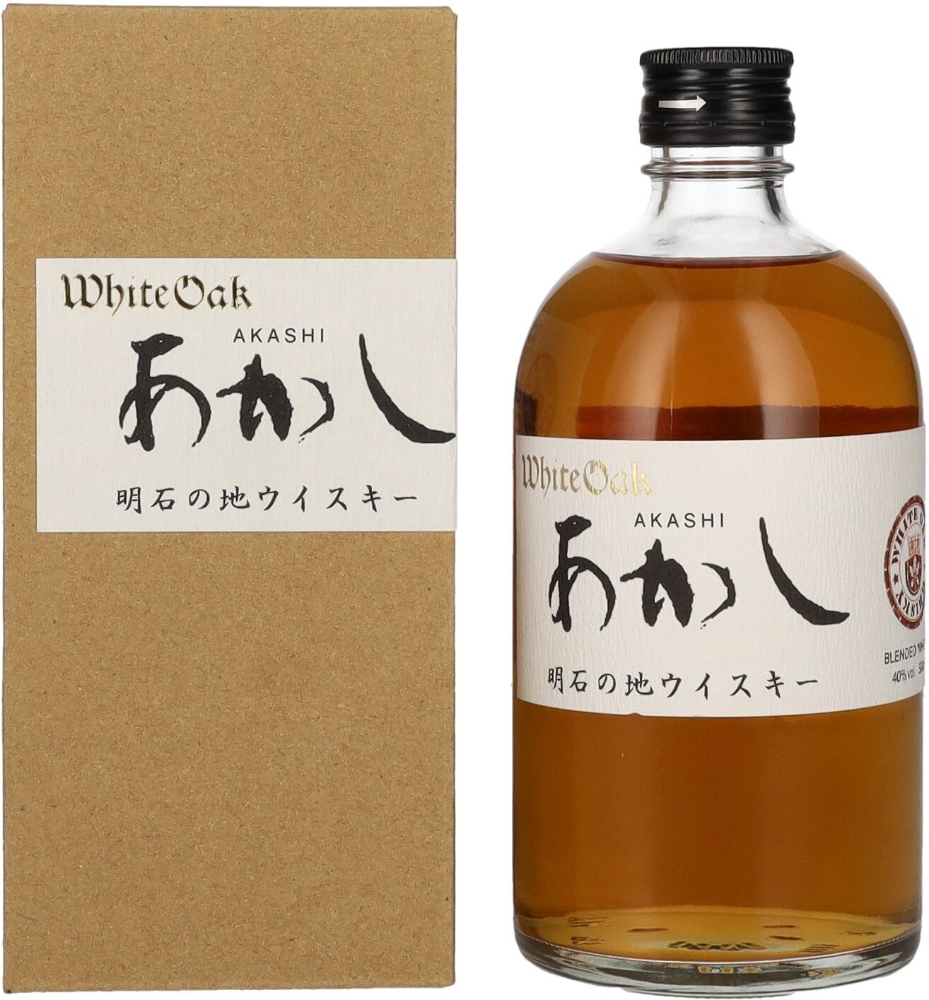 Akashi Whisky AKASHI Japanese Blended Whisky 40% Vol. 0,5l in Geschenkbox