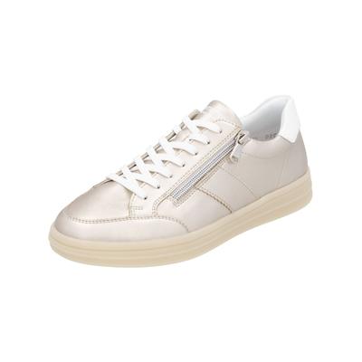 Sneaker REMONTE "Remonte Sneaker Leder", Damen, Gr. 41, gold, Leder, Schuhe Sneaker