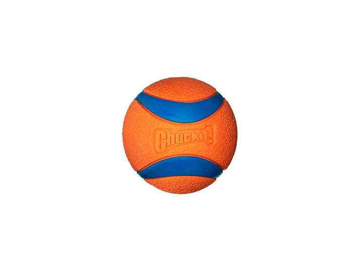 Tier-Beschäftigungsspielzeug CHUCKIT Ultra Tennisball XXL , bunt (blau, orange), Ø:10cm, Fummelspielzeuge, Tier-Beschäftigungsspielzeug