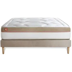 BETT Le Cosy Memory-Schaum 160 x 200 cm h3 - Kit Bettgestell Beige