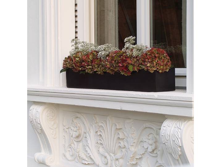 Outdoor Pflanztopf Oskop 80 x 17cm Schwarz 80 x 17 cm