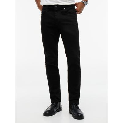 Slim-fit-Jeans TOMMY JEANS "SCANTON SLIM DJ4280", Herren, Gr. 31, Länge 30, schwarz (denim schwarz), Denim/Jeans, Obermaterial: 99% Baumwolle, 1% Elasthan, unifarben, slim fit lang, Jeans Slim-fit-Jeans, im 5-Pocket-Stil