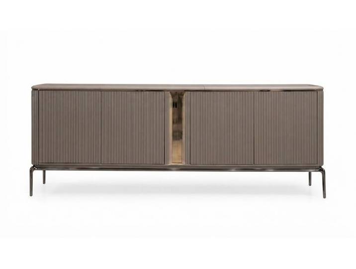 Xlmoebel Sideboard Konsole Modern Marmormuster Metallbeine Sideboard Esszimmer (1-tlg)