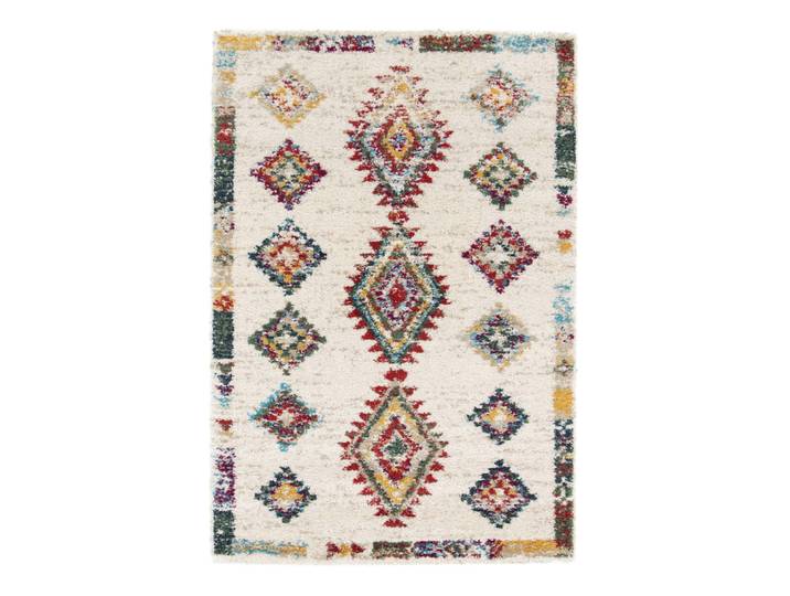 Tapis shaggy design doux et volumineux de style ethnique 80 x 150 cm