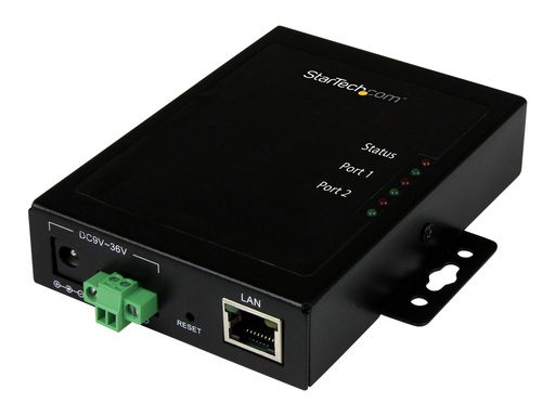 StarTech.com Startech 2 Port Seriell auf IP Geräte Server (NETRS2322P)