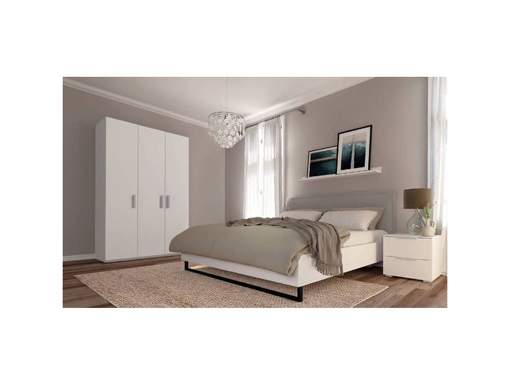 Drehtürenschrank XVI 136 x 235cm Weiß/Alpinweiß