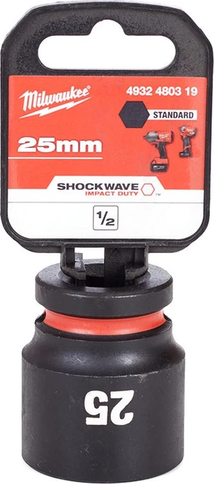 Milwaukee 25 mm 1/2" impact socket STD - 1pc (1/2") (MI4932480319)