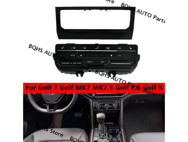 Panneau de climatisation automatique avec écran tactile LCD, interrupteur automatique AC pour Golf 7 Golf MK7 MK7.5 Golf 7.5 Golf R