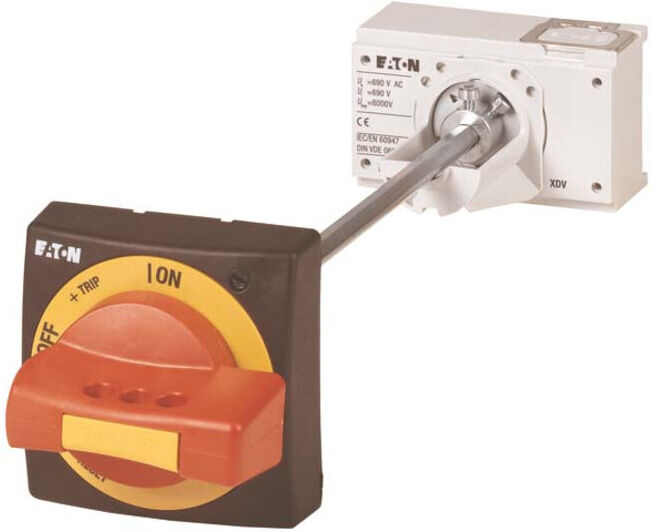 Eaton Poignée tournante à embrayage Rouge-Jaune, NA NZM2-XTVDVR-NA (271450)