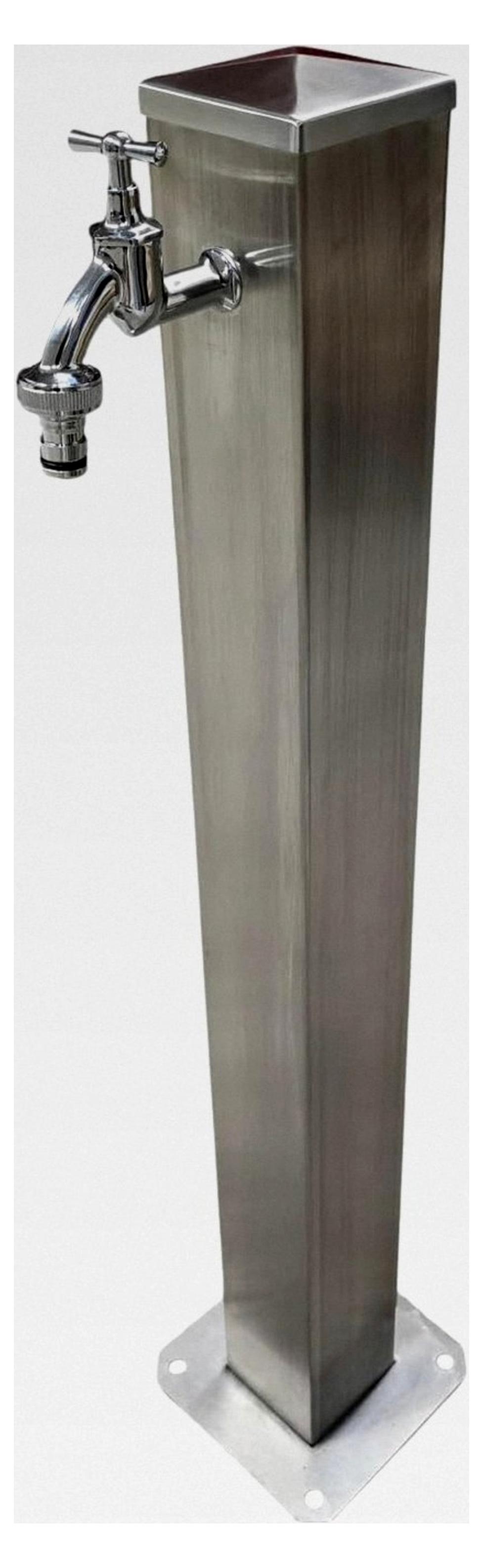 80 cm Wassersäule aus Edelstahl ohne Schlauchhalter und Schlauchanschluss