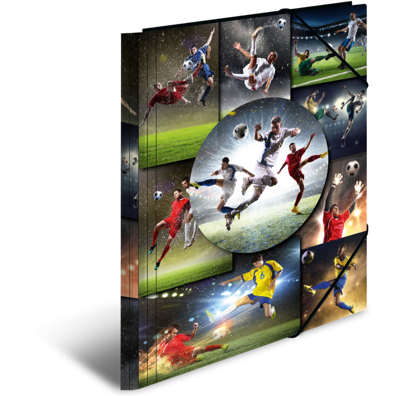 HERMA Eckspannermappe "Football", aus PP, DIN A3