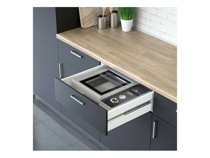 Caso Vakuumierer VacuChef SlimLine, Rollenbreite 30 cm, 400W, Gehäuse und Kammer aus Edelstahl, Vakuumpumpe – 70 L / min.