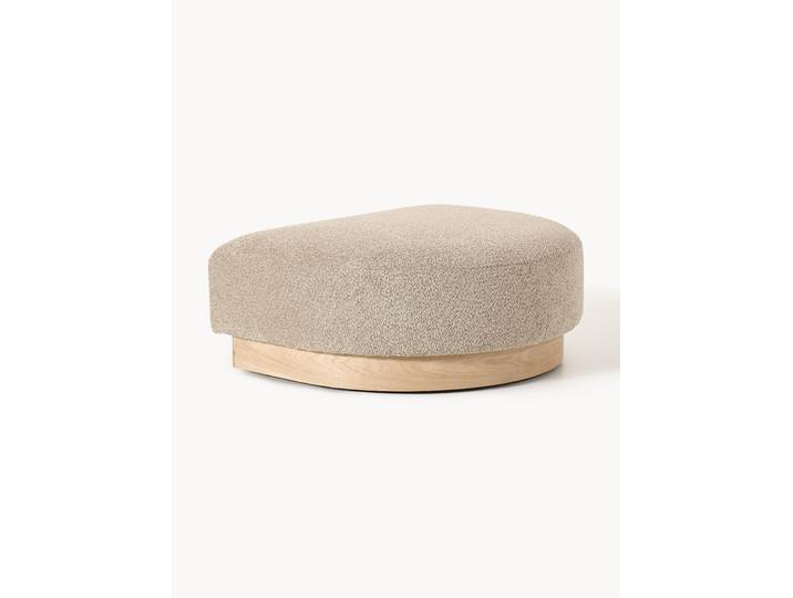 Sofa-Hocker Natalie aus Teddy-Bouclé