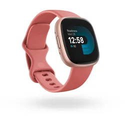 Fitbit Versa 4 Fitness-Smartwatch Rosa/Rosé