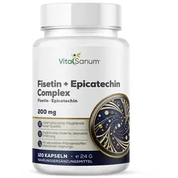 VitaSanum® Fisetin + Epicatechin Complex – 2 Kapseln Tagesportion