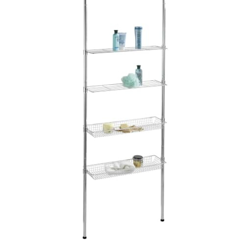 Wenko Telescopisch rek Ellera zilver, uittrekbaar tot 2,85 m, B/D/H: 71 x 20 x 65 cm