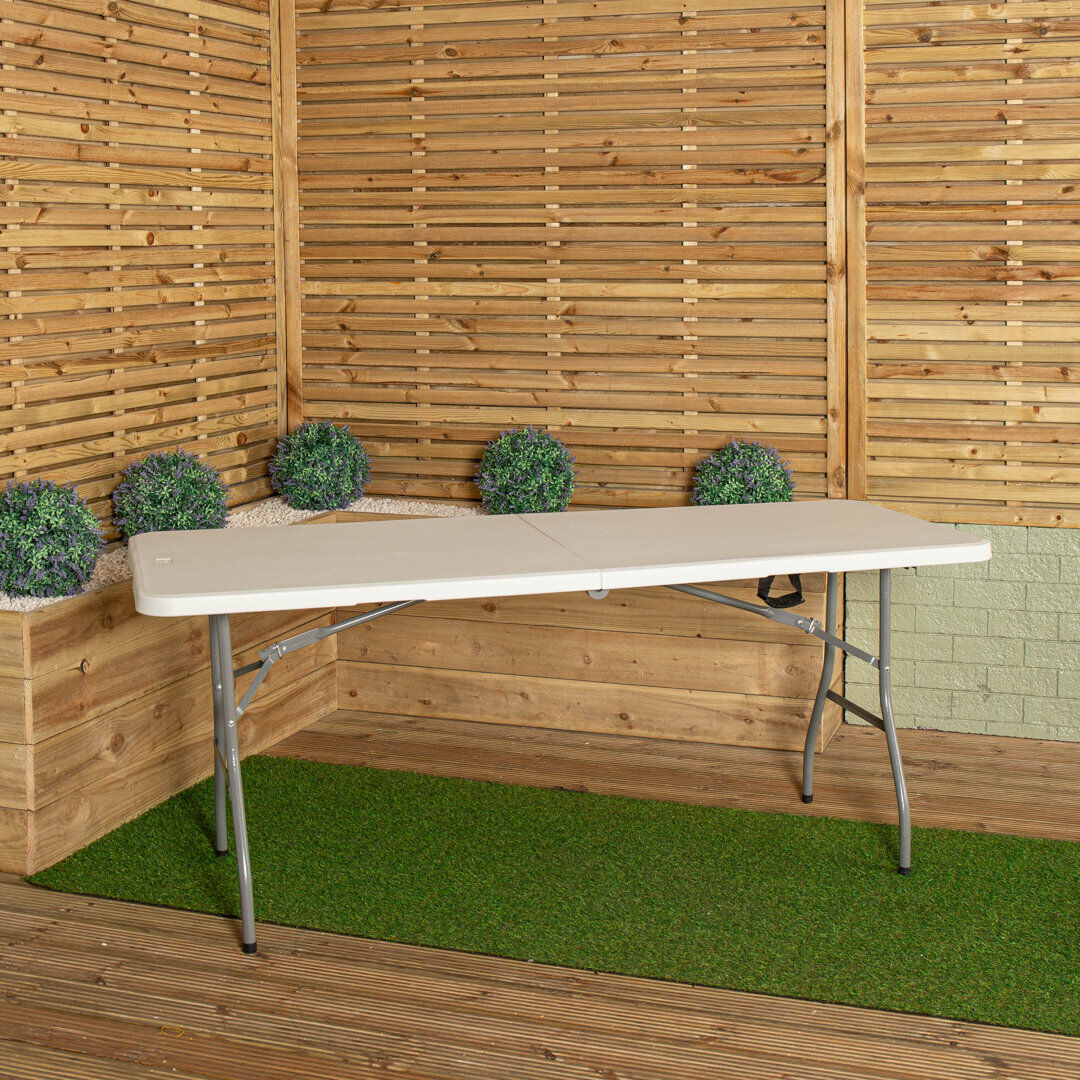 Dakota Fields 1.8M Heavy Duty Folding Camping / Event Table White