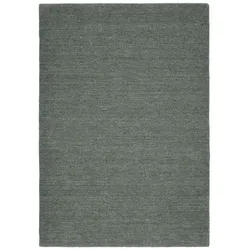 Handweb Teppich Amelia 250 x 300 cm Schurwolle Salbei