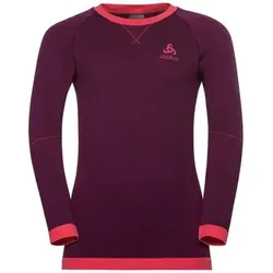 ODLO Kinder TOP Crew PERFORMAN, Größe 140 in Blau pickled beet - hibiscus