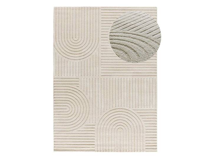 Tapis à relief moderne crème 160x230 cm