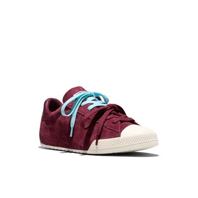 Sneaker CONVERSE "CHUCK TAYLOR LO", Damen, Gr. 39, Synthetik, deep bordeaux, rained out, egret, Leder, Schuhe Sneaker