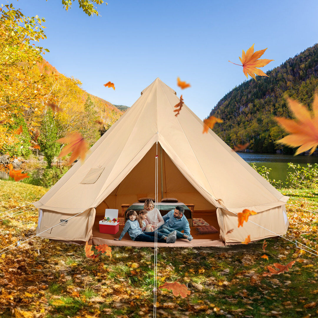 VEVOR Tent Beige 6 Person/248.9cm H x 398.8cm W x 398.8cm D