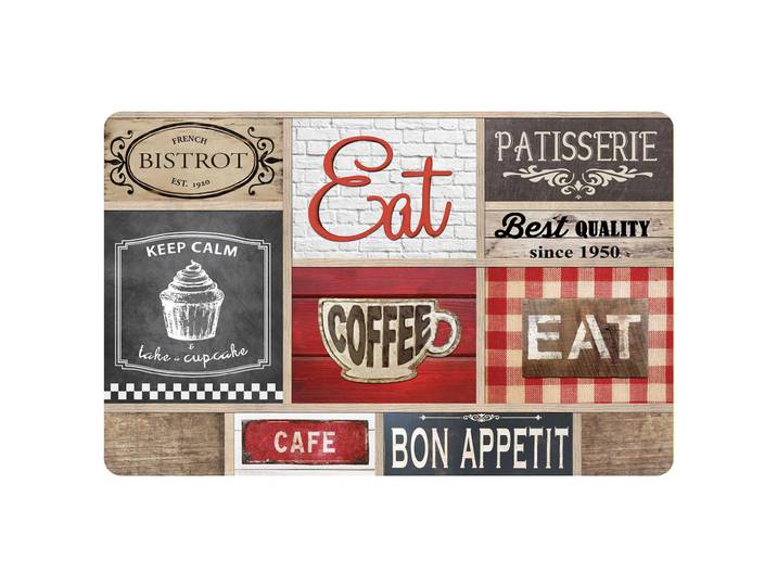 Tischset aus Polypropylen, Coffee shop, 44 x 28,5 cm