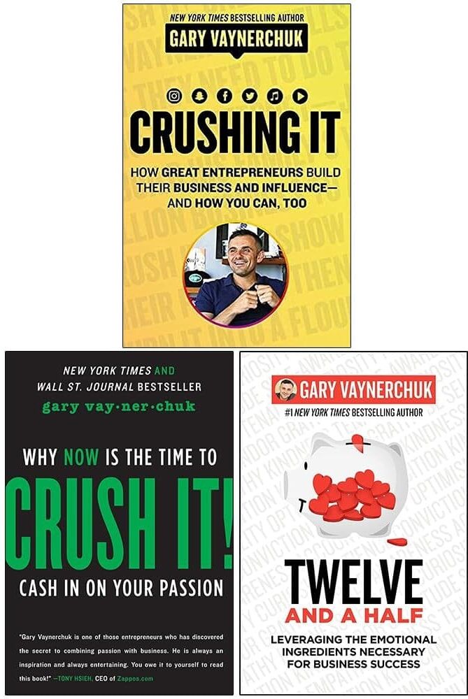 Gary Vaynerchuk Collection (Crush It, Crushing It & Twelve and a Half) 3 Books Set - Non Fiction - Paperback/Hardback HarperCollins Publishers