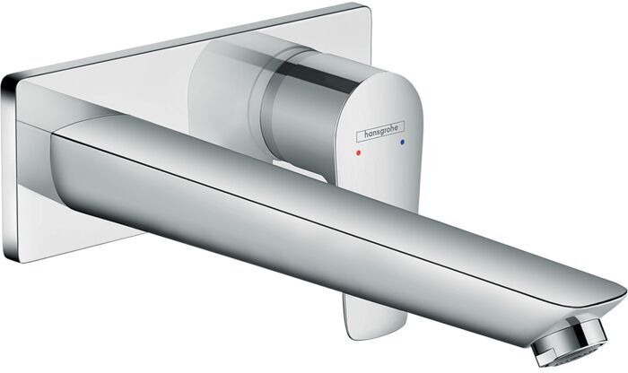 Hansgrohe Talis E Waschtischarmatur 71734000 chrom, Unterputz Wandarmatur, Ausladung 225 mm