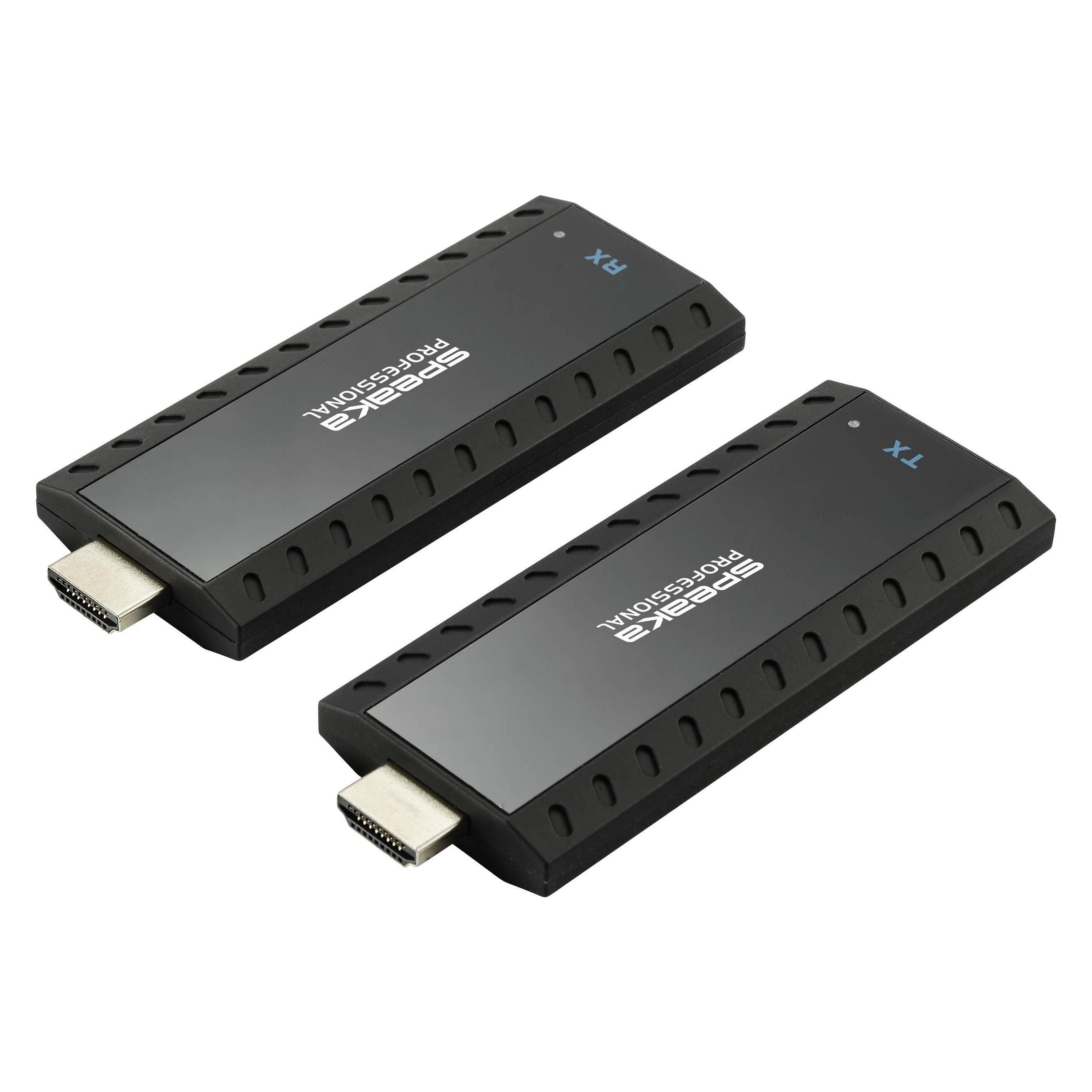 SpeaKa Professional HDMI HDMI-Funkübertragung (Set) über Heimnetzwerk (IP-basiert) 30m (SP-11175212)