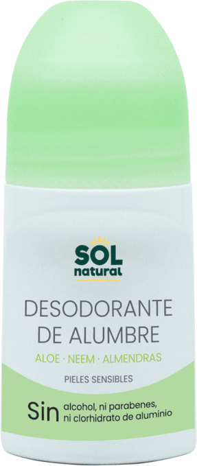 Sol Natural Desodorante Líquido de Alumbre Aloe y Neem 75ml