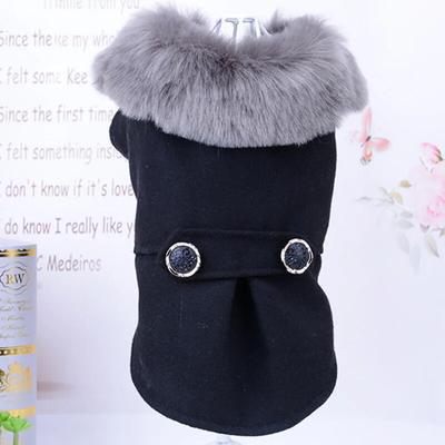 Pet Hub Winter Pet Apparel: Fur Collar Jacket For Small Medium Dogs L 2